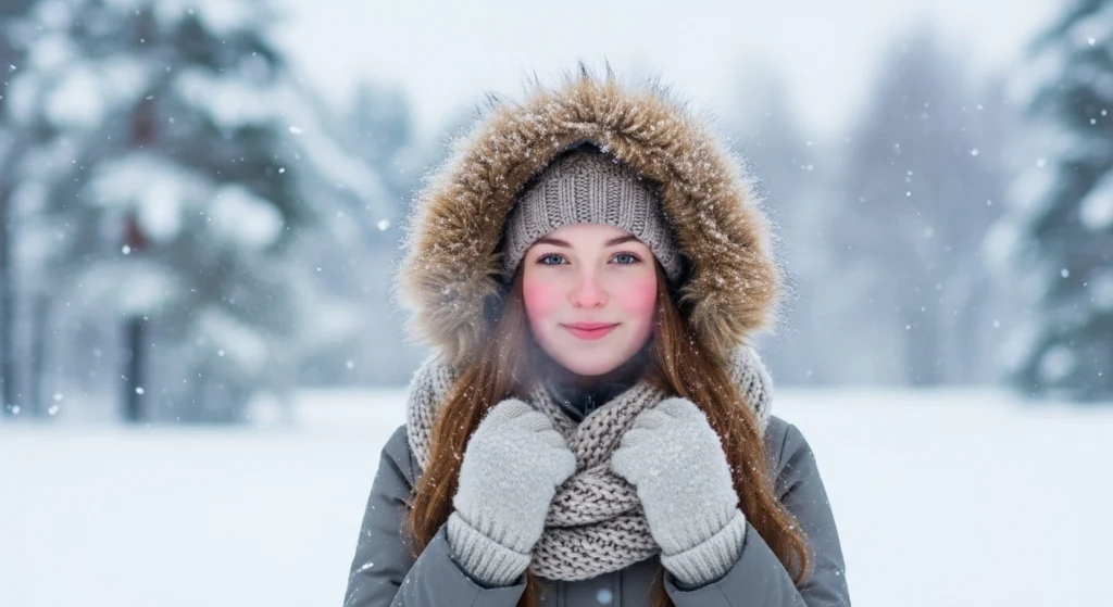 teen Girl in Cold Weather